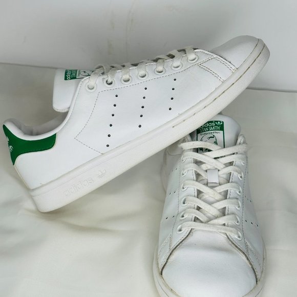 Adidas Unisex White Green Stan Smith M20605 Athletic Sneakers Size US 6 - Picture 5 of 9